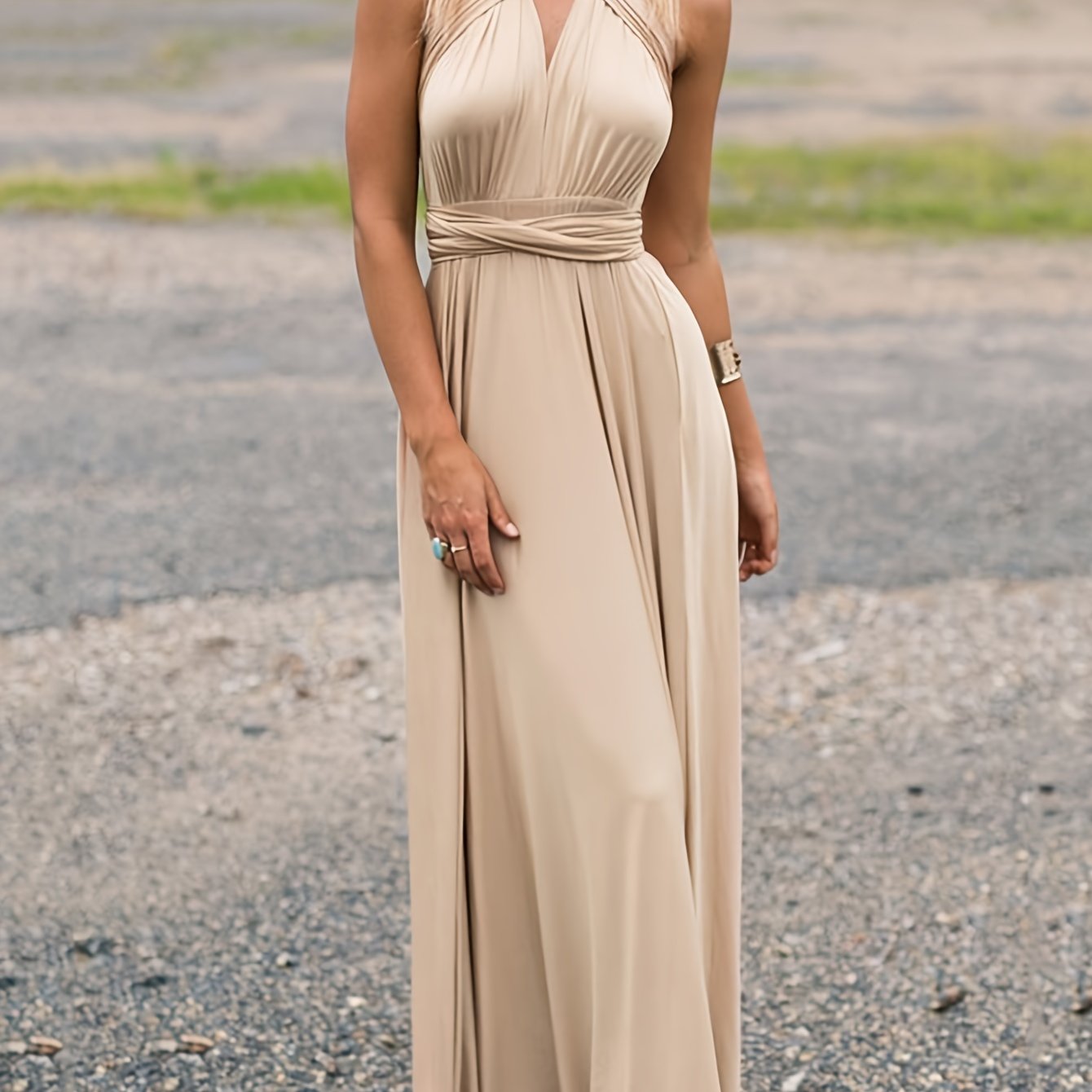 Sexy Maxi Dress, Sleeveless Party Prom Dress, Women's Clothing